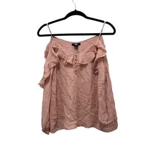 PAIGE Arabeth cold-Shoulder Silk Blouse